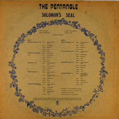 Pentangle : Solomon's Seal (LP, Album, Ter)
