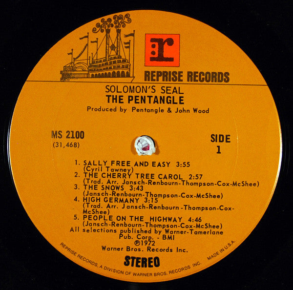 Pentangle : Solomon's Seal (LP, Album, Ter)