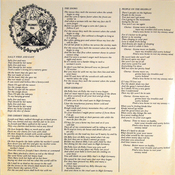 Pentangle : Solomon's Seal (LP, Album, Ter)