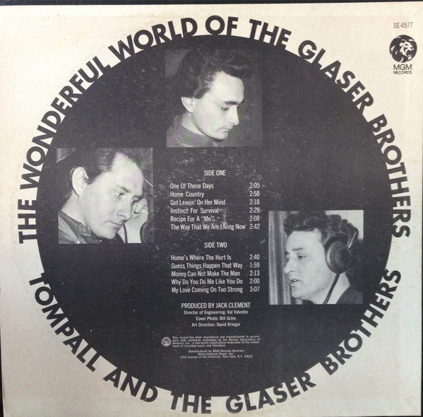Tompall Glaser & The Glaser Brothers : The Wonderful World Of The Glaser Brothers (LP, MGM)