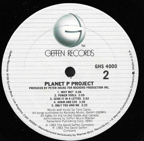 Planet P Project : Planet P Project (LP, Album, Club)