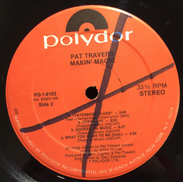 Pat Travers : Makin' Magic (LP, Album, 53 )