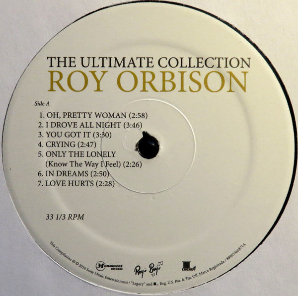 Roy Orbison : The Ultimate Collection (2xLP, Comp)