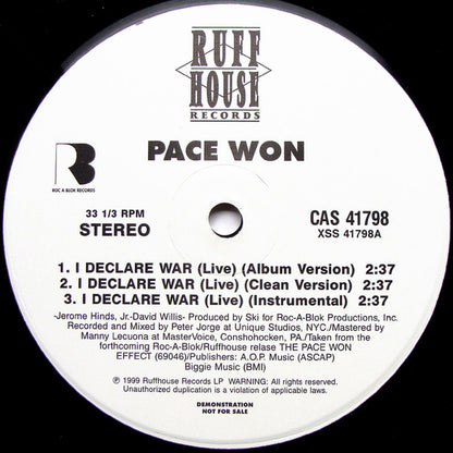 Pacewon : I Declare War (12", Promo)