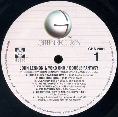John Lennon & Yoko Ono : Double Fantasy (LP, Album, Jac)