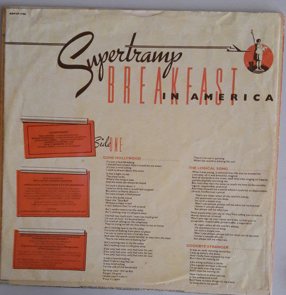 Supertramp : Breakfast In America (LP, Album, Ter)