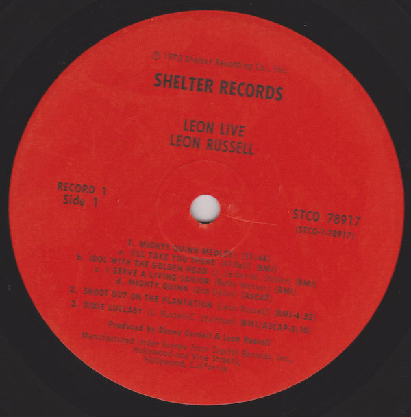 Leon Russell : Leon Live (3xLP, Album, RE)