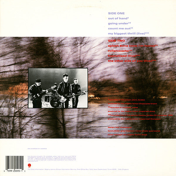 The Mighty Lemon Drops : Out Of Hand (LP, Album, Spe)