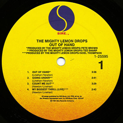 The Mighty Lemon Drops : Out Of Hand (LP, Album, Spe)