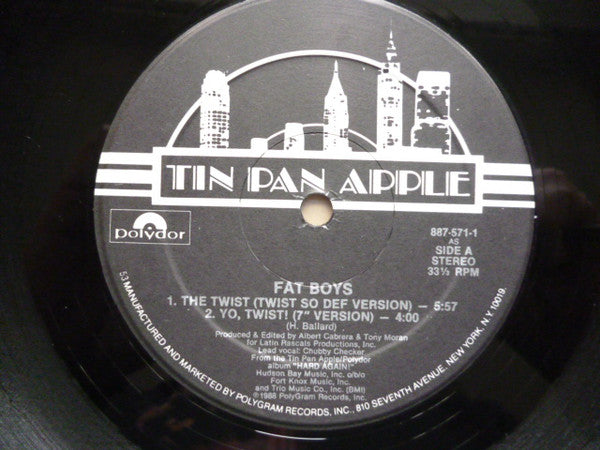 Fat Boys : The Twist (12", Maxi)