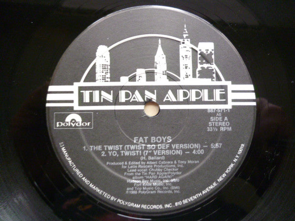 Fat Boys : The Twist (12", Maxi)