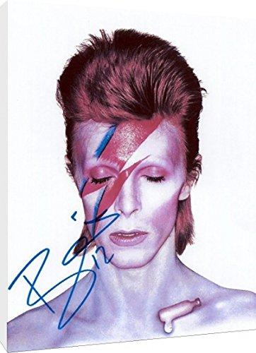 David Bowie - Aladdin Sane - Canvas Autograph Print