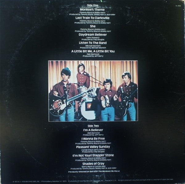 The Monkees : Greatest Hits (LP, Comp, RE, PRC)