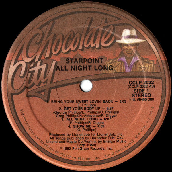 Starpoint : All Night Long (LP, Album, 53 )