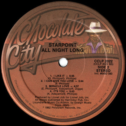 Starpoint : All Night Long (LP, Album, 53 )