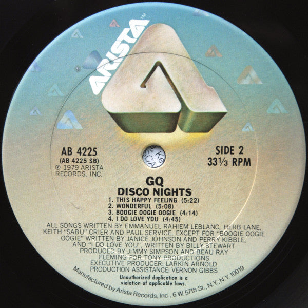 GQ : Disco Nights (LP, Album, San)