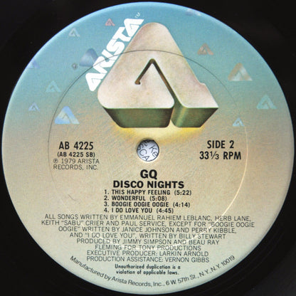 GQ : Disco Nights (LP, Album, San)