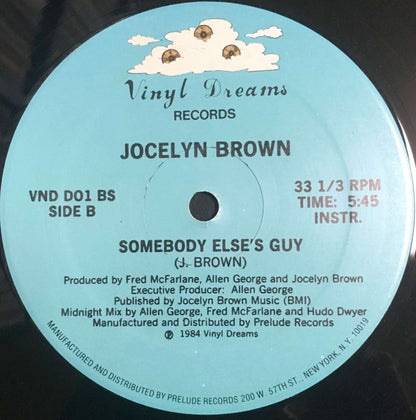 Jocelyn Brown : Somebody Else's Guy (12", RE, 2nd)