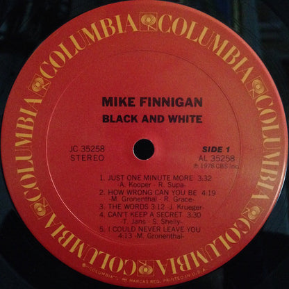 Mike Finnigan : Black & White (LP, Album, San)