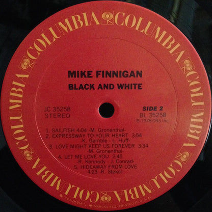 Mike Finnigan : Black & White (LP, Album, San)