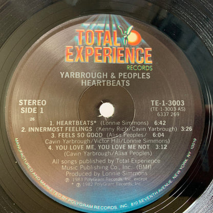Yarbrough & Peoples : Heartbeats (LP, Album, 26 )