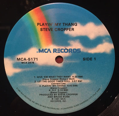 Steve Cropper : Playin' My Thang (LP, Album, Pin)