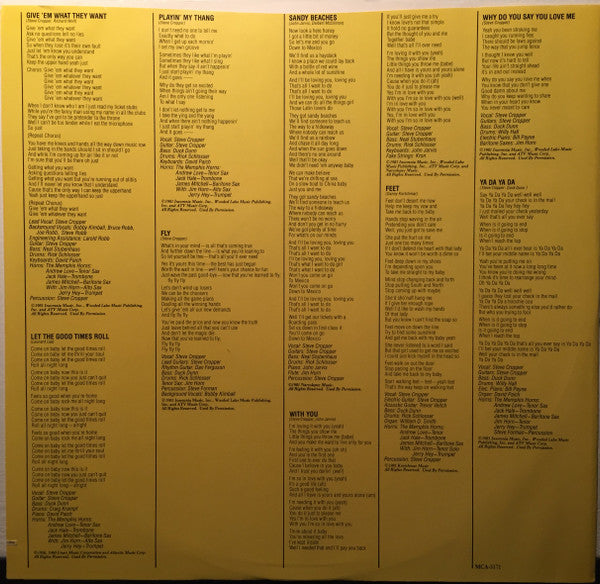 Steve Cropper : Playin' My Thang (LP, Album, Pin)