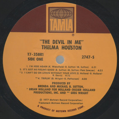 Thelma Houston : The Devil In Me (LP, Album)