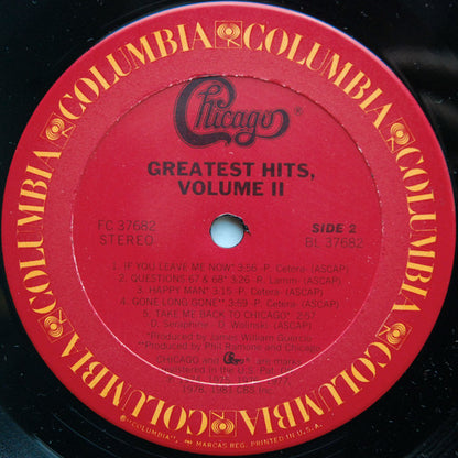 Chicago (2) : Greatest Hits, Volume II (LP, Comp, Ter)