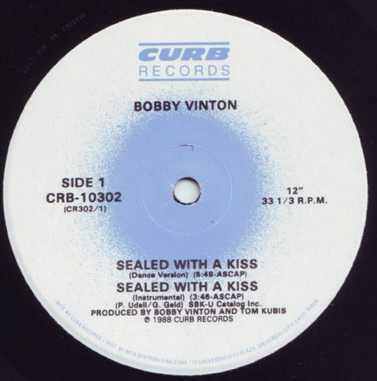 Bobby Vinton : Sealed With A Kiss (12")