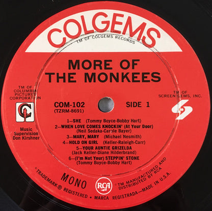 The Monkees : More Of The Monkees (LP, Album, Mono, Mer)