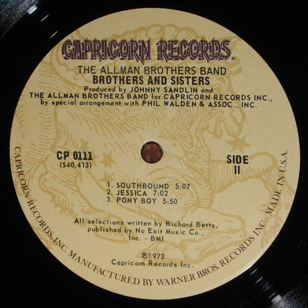The Allman Brothers Band : Brothers And Sisters (LP, Album, RE, Gat)