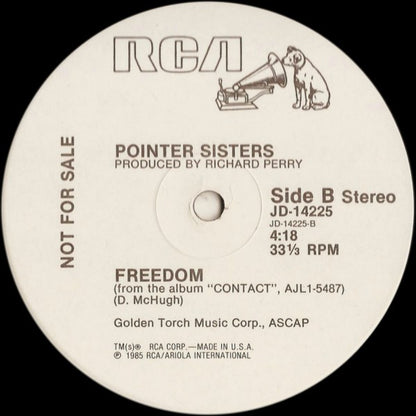 Pointer Sisters : Freedom (12", Promo)