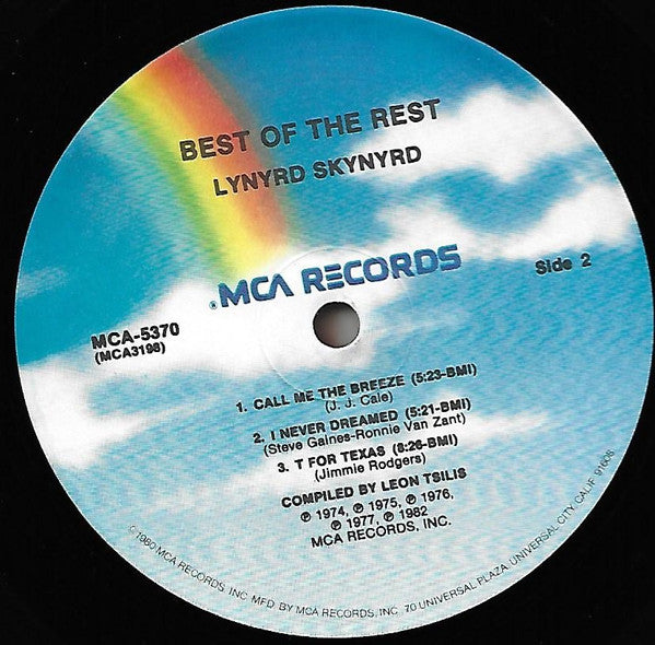 Lynyrd Skynyrd : Best Of The Rest (LP, Album, Comp, Pin)