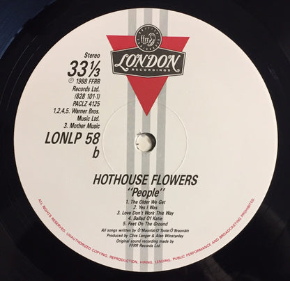 Hothouse Flowers : People (LP, Album)