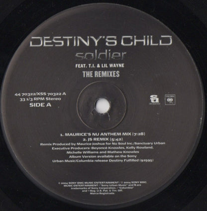 Destiny's Child Feat. T.I. & Lil Wayne : Soldier / Lose My Breath (The Remixes) (12")
