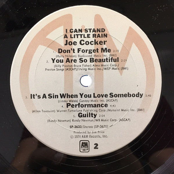 Joe Cocker : I Can Stand A Little Rain (LP, Album)