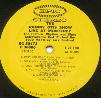The Johnny Otis Show : The Johnny Otis Show Live At Monterey! (2xLP, Album, Promo)