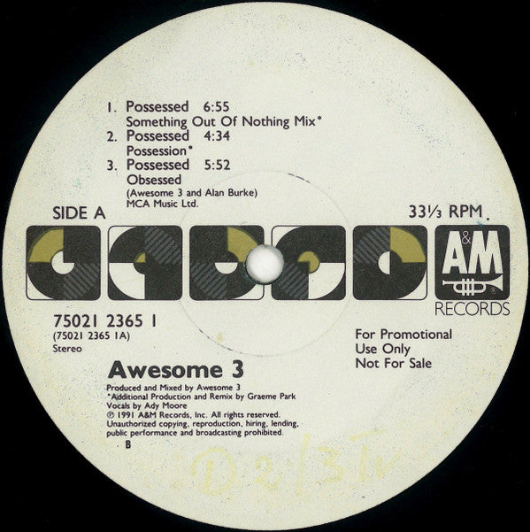 Awesome 3 : Possessed / Pin-Up Girls (12")