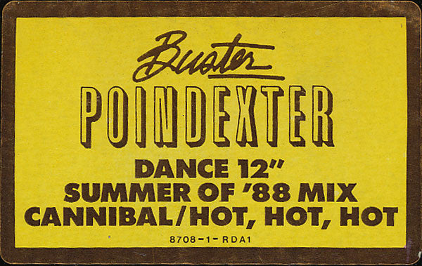 Buster Poindexter : Cannibal/Hot Hot Hot (Summer Of '88 Mix)  (12", Single, Promo)
