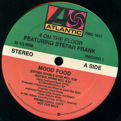 Four To The Floor : Mood Food (2x12", Promo)