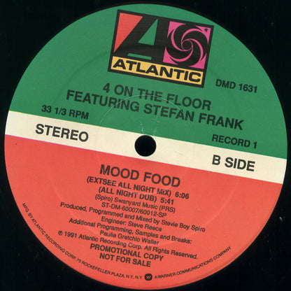 Four To The Floor : Mood Food (2x12", Promo)