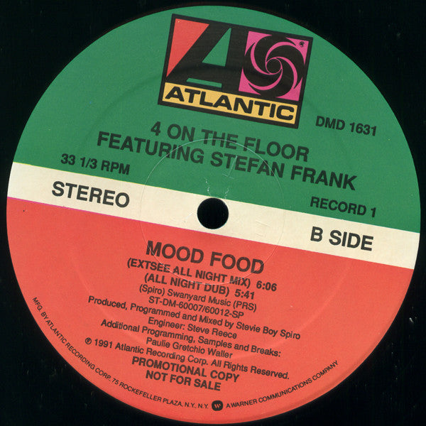 Four To The Floor : Mood Food (2x12", Promo)