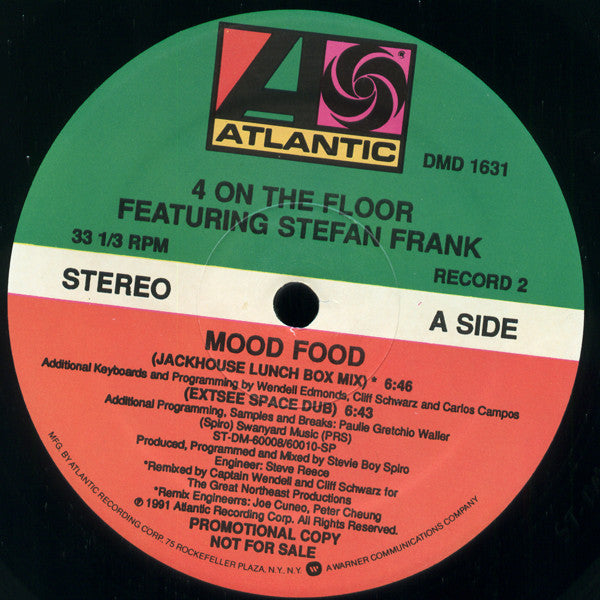 Four To The Floor : Mood Food (2x12", Promo)