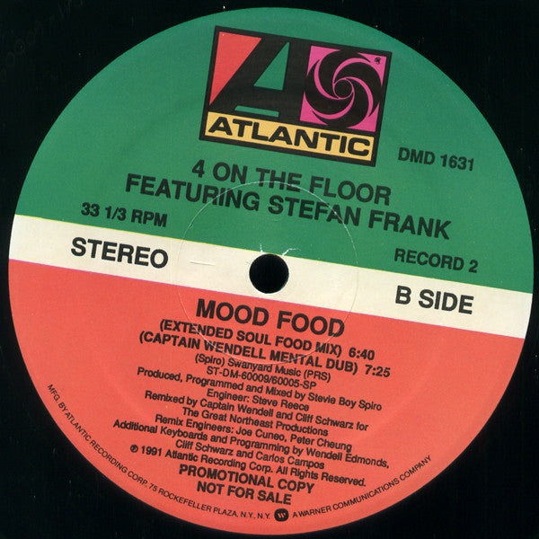 Four To The Floor : Mood Food (2x12", Promo)