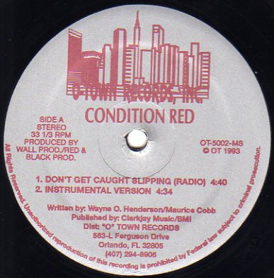 Condition Red : Don't Get Caught Slipping (12")