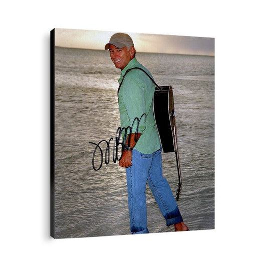 Jimmy Buffett "On The Beach" - Canvas Autograph Print