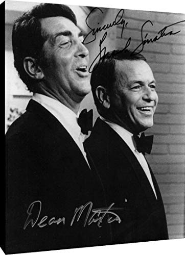 Frank Sinatra & Dean Martin - Canvas Autograph Print