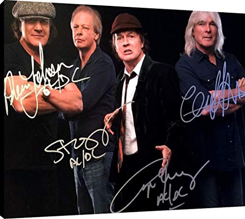 AC/DC - Canvas Autograph Print