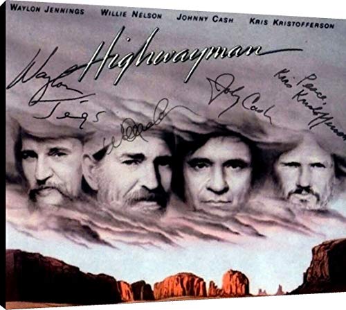 Highwaymen - Canvas Autograph Print